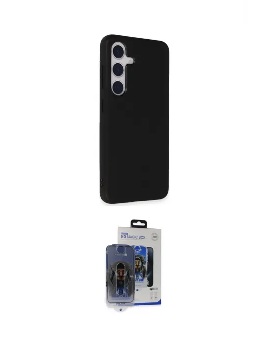 ieg™ Galaxy S24 Kılıf Akış Asil Koleksiyonu - Siyah Vanessa Magic Cam
