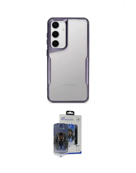 ieg™ Galaxy S24 Kılıf Akış Çizgi Koleksiyonu - Siyah Vanessa Magic Cam
