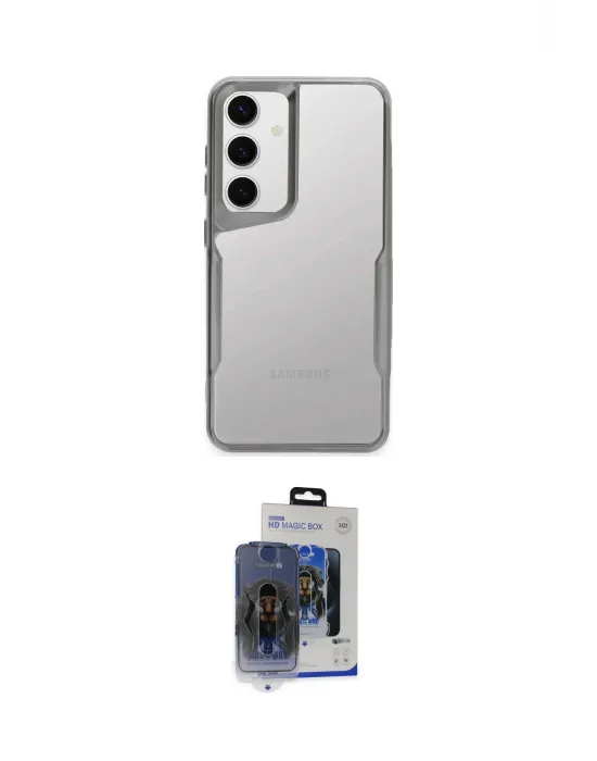 ieg™ Galaxy S24 Kılıf Akış Çizgi Koleksiyonu - Siyah Vanessa Magic Cam
