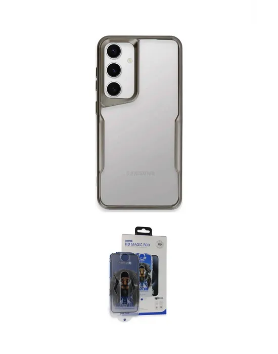 ieg™ Galaxy S24 Kılıf Akış Çizgi Koleksiyonu - Siyah Vanessa Magic Cam