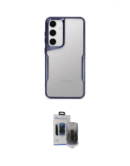 ieg™ Galaxy S24 Kılıf Akış Çizgi Koleksiyonu - Siyah Vanessa Magic Hayalet Cam