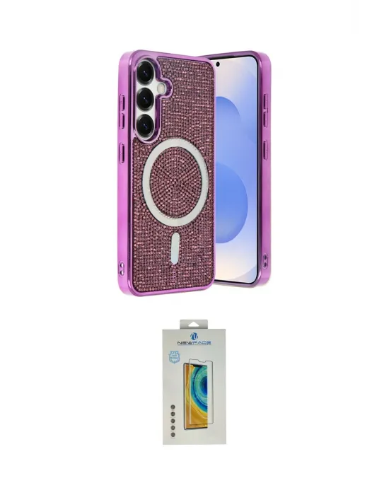 ieg™ Galaxy S24 Kılıf Eksen Çizgi - Siyah Polymer Nano Ekran Koruyucu