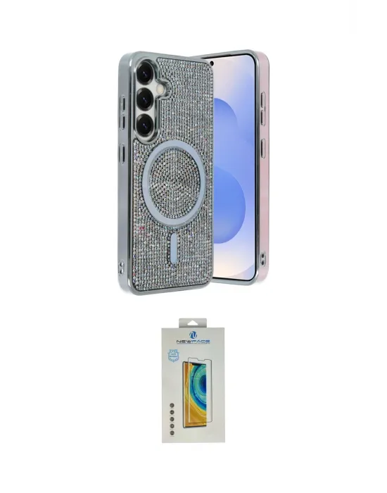 ieg™ Galaxy S24 Kılıf Eksen Çizgi - Siyah Polymer Nano Ekran Koruyucu