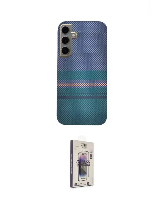 ieg™ Galaxy S24 Kılıf Eksen Prime - Siyah Bilvis 3D Cam Ekran Koruyucu