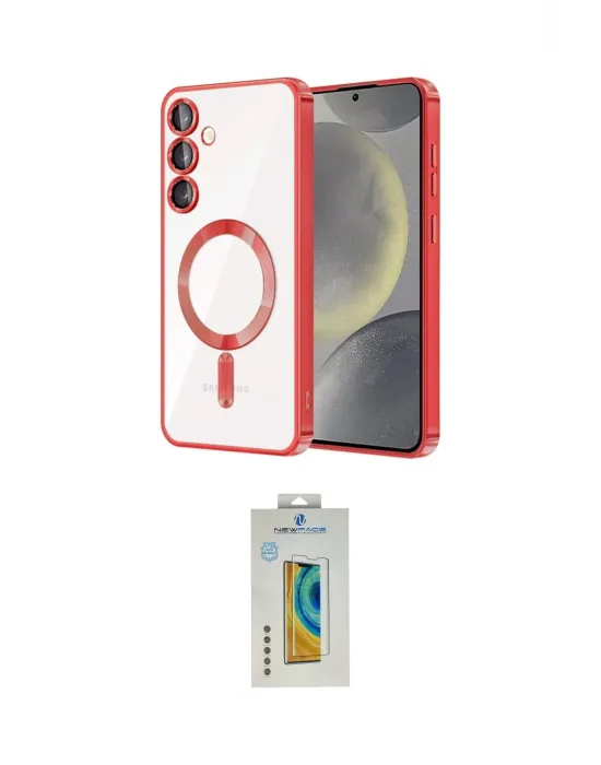 ieg™ Galaxy S24 Kılıf Nova Işık Özel Seri - Siyah Polymer Nano Ekran Koruyucu
