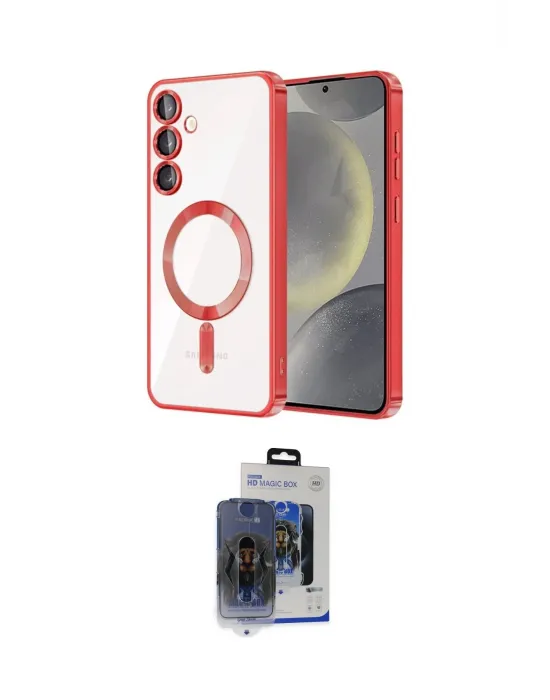 ieg™ Galaxy S24 Kılıf Nova Işık Özel Seri - Siyah Vanessa Magic Cam