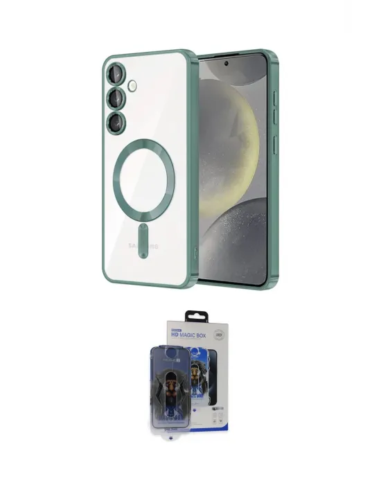 ieg™ Galaxy S24 Kılıf Nova Işık Özel Seri - Siyah Vanessa Magic Cam
