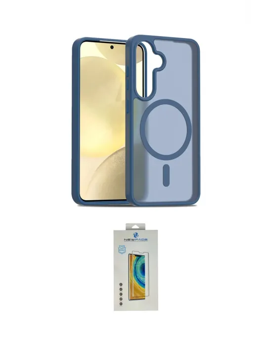 ieg™ Galaxy S24 Kılıf Siluet Minimal Prime - Siyah Polymer Nano Ekran Koruyucu