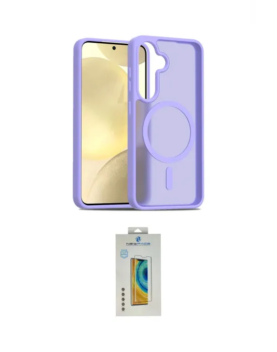 ieg™ Galaxy S24 Kılıf Siluet Minimal Prime - Siyah Polymer Nano Ekran Koruyucu