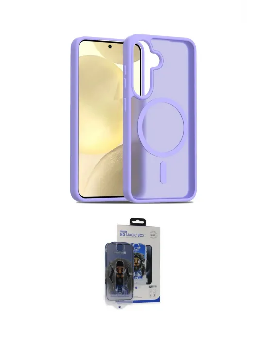 ieg™ Galaxy S24 Kılıf Siluet Minimal Prime - Siyah Vanessa Magic Cam