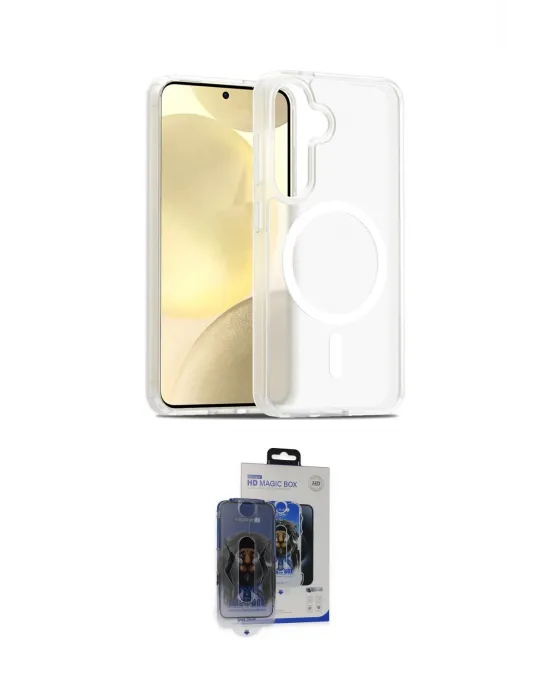 ieg™ Galaxy S24 Kılıf Siluet Minimal Prime - Siyah Vanessa Magic Cam
