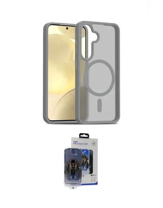 ieg™ Galaxy S24 Kılıf Siluet Minimal Prime - Siyah Vanessa Magic Cam
