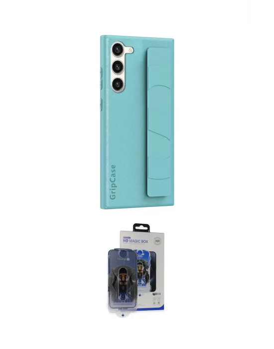ieg™ Galaxy S24 Kılıf Vadi Asil Serisi - Siyah Vanessa Magic Cam