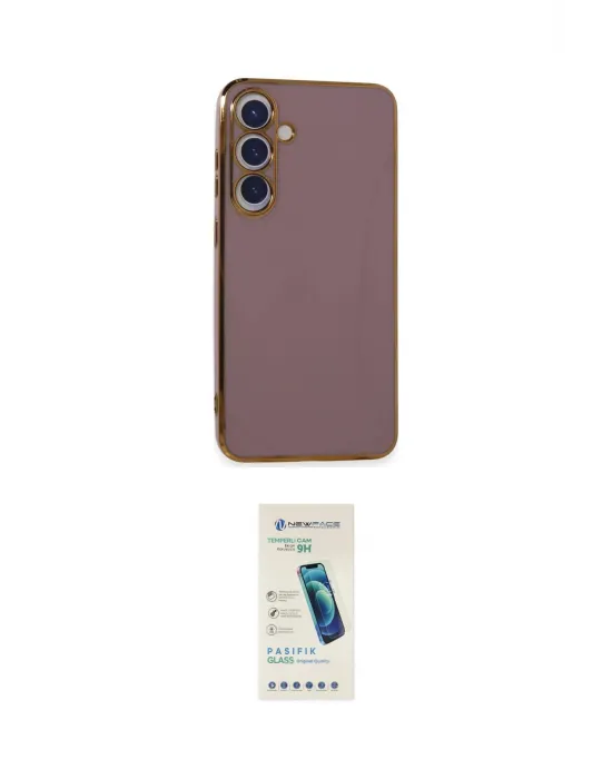 ieg™ Galaxy S24 Kılıf Yankı Serisi - Şeffaf Pasifik Cam Ekran Koruyucu