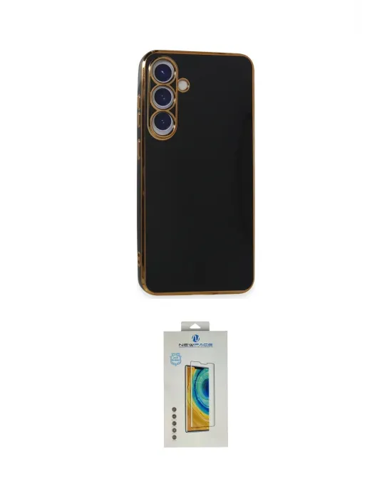 ieg™ Galaxy S24 Kılıf Yankı Serisi - Siyah Polymer Nano Ekran Koruyucu