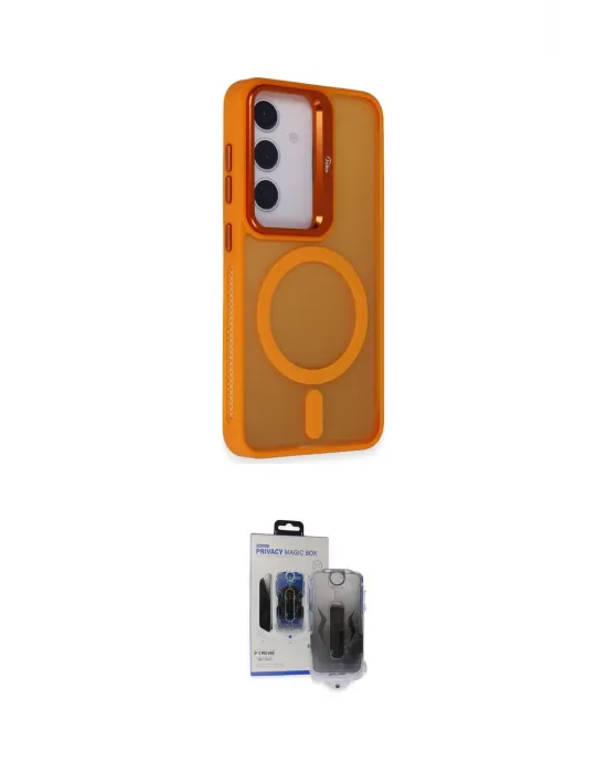 ieg™ Galaxy S24 Plus Kılıf Akış Form - Siyah Vanessa Magic Hayalet Cam