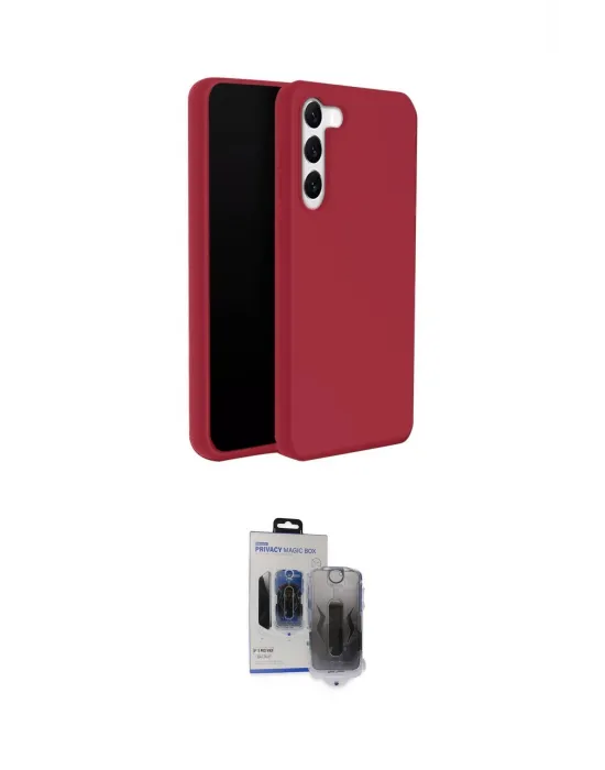 ieg™ Galaxy S24 Plus Kılıf Kozmos Yansıma Özel Seri - Siyah Vanessa Magic Hayalet Cam