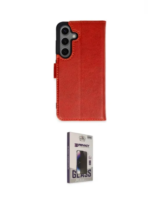 ieg™ Galaxy S24 Plus Kılıf Siluet Işık Serisi - Siyah Bilvis Hayalet Cam Ekran Koruyucu