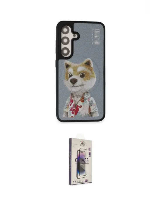 ieg™ Galaxy S24 Plus Kılıf Siluet Modern Özel Seri - Siyah Bilvis 3D Cam Ekran Koruyucu