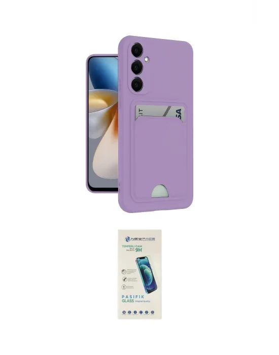 ieg™ Galaxy S24 Plus Kılıf Vadi Çizgi Prime - Şeffaf Pasifik Cam Ekran Koruyucu