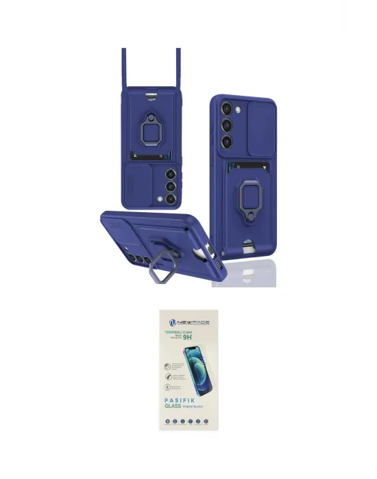 ieg™ Galaxy S24 Plus Kılıf Vadi Form Prime - Şeffaf Pasifik Cam Ekran Koruyucu