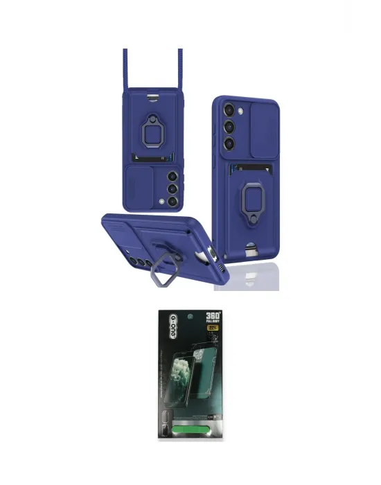 ieg™ Galaxy S24 Plus Kılıf Vadi Form Prime - Siyah 360 Mat Full Body Arka Koruyucu