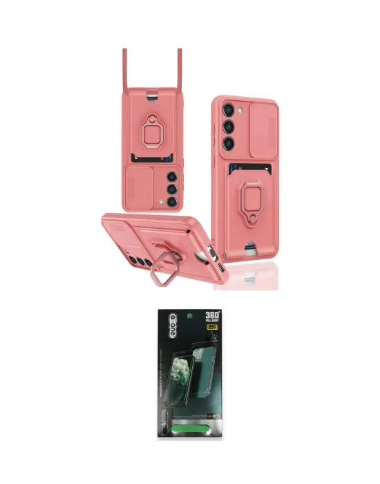 ieg™ Galaxy S24 Plus Kılıf Vadi Form Prime - Siyah 360 Mat Full Body Arka Koruyucu