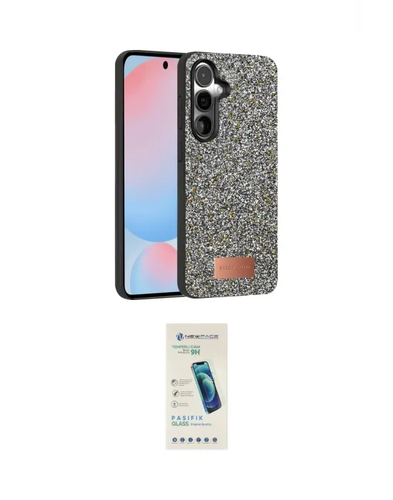 ieg™ Galaxy S24 Plus Kılıf Vadi Klasik Serisi - Şeffaf Pasifik Cam Ekran Koruyucu