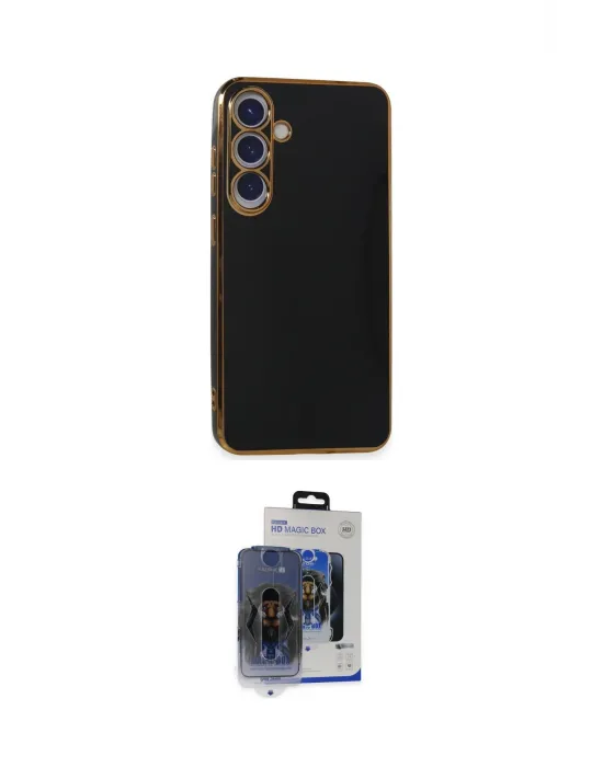 ieg™ Galaxy S24 Plus Kılıf Yankı Serisi - Siyah Vanessa Magic Cam