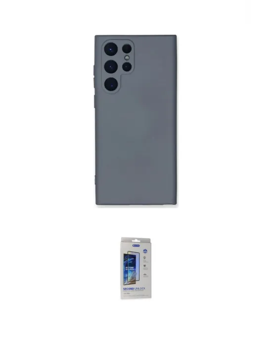 ieg™ Galaxy S24 Ultra Kılıf Ahenk Serisi - Siyah Durable Full Glue Curved Cam