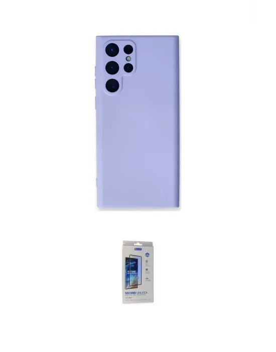 ieg™ Galaxy S24 Ultra Kılıf Ahenk Serisi - Siyah Durable Full Glue Curved Cam