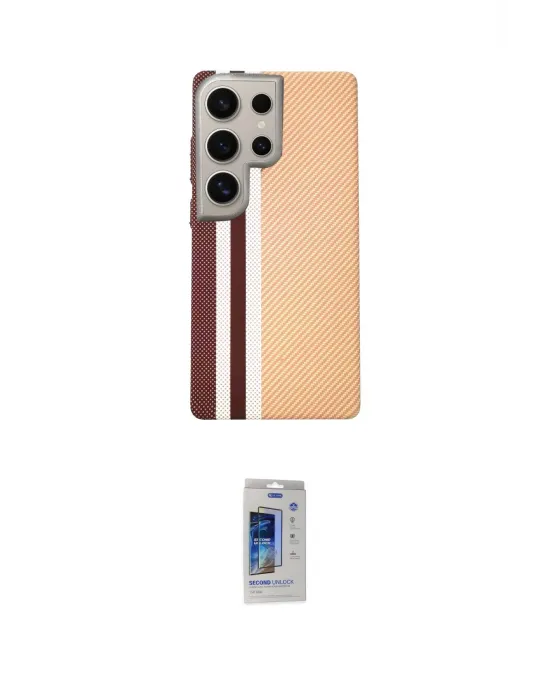 ieg™ Galaxy S24 Ultra Kılıf Eksen Prime - Siyah Durable Full Glue Curved Cam