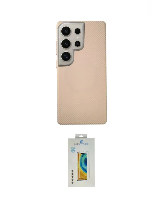 ieg™ Galaxy S24 Ultra Kılıf Eksen Prime - Siyah Polymer Nano Ekran Koruyucu