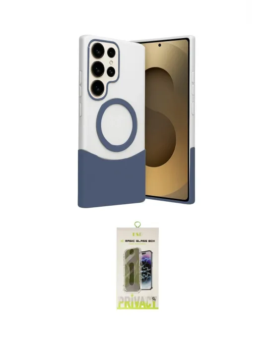 ieg™ Galaxy S24 Ultra Kılıf Kozmos Form Özel Seri - Siyah Joko Magic 5D Hayalet Cam
