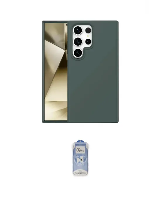 ieg™ Galaxy S24 Ultra Kılıf Kozmos Yansıma Özel Seri - Siyah Joko Magic 5D Cam