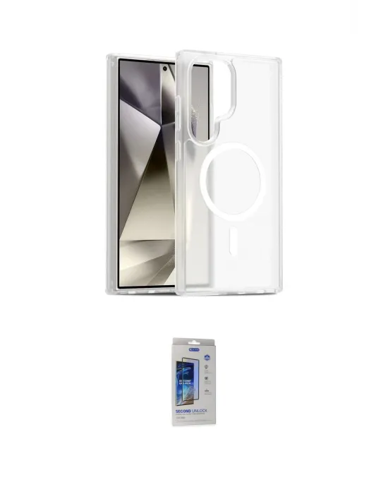 ieg™ Galaxy S24 Ultra Kılıf Siluet Minimal Prime - Siyah Durable Full Glue Curved Cam