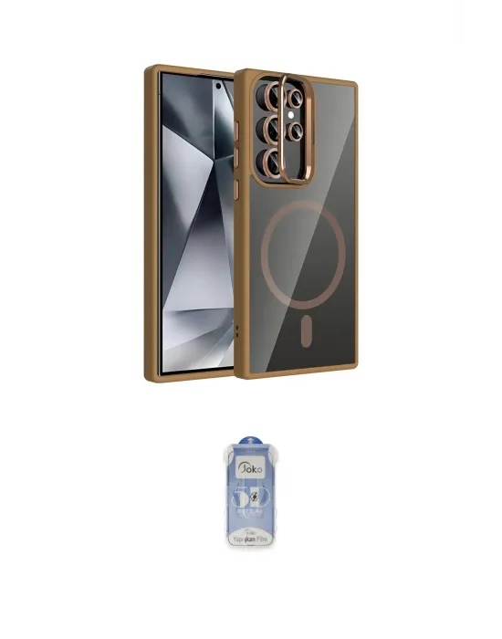 ieg™ Galaxy S24 Ultra Kılıf Yadigar Asil Koleksiyonu - Siyah Joko Magic 5D Cam