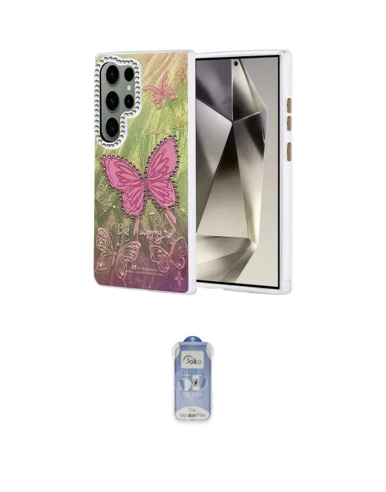ieg™ Galaxy S24 Ultra Kılıf Zirve Modern Prime - Siyah Joko Magic 5D Cam
