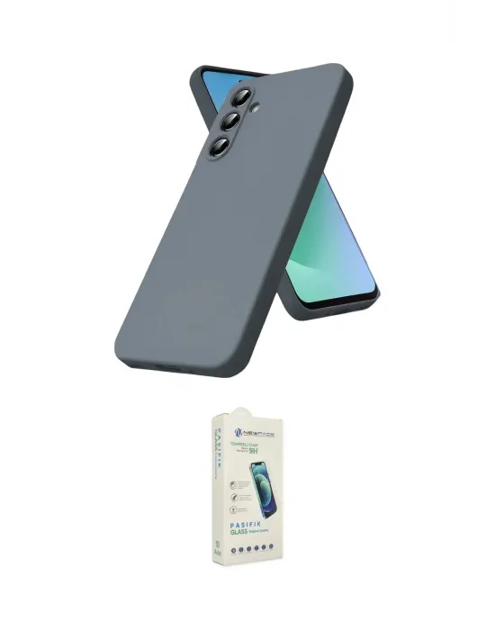 ieg™ Galaxy S25 FE Kılıf Ahenk Serisi - Şeffaf Pasifik Cam Ekran Koruyucu