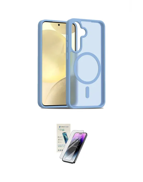ieg™ Galaxy S25 Plus Kılıf Siluet Minimal Prime - Şeffaf Pasifik Cam Ekran Koruyucu