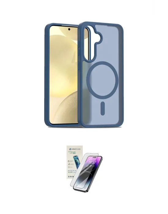 ieg™ Galaxy S25 Plus Kılıf Siluet Minimal Prime - Şeffaf Pasifik Cam Ekran Koruyucu
