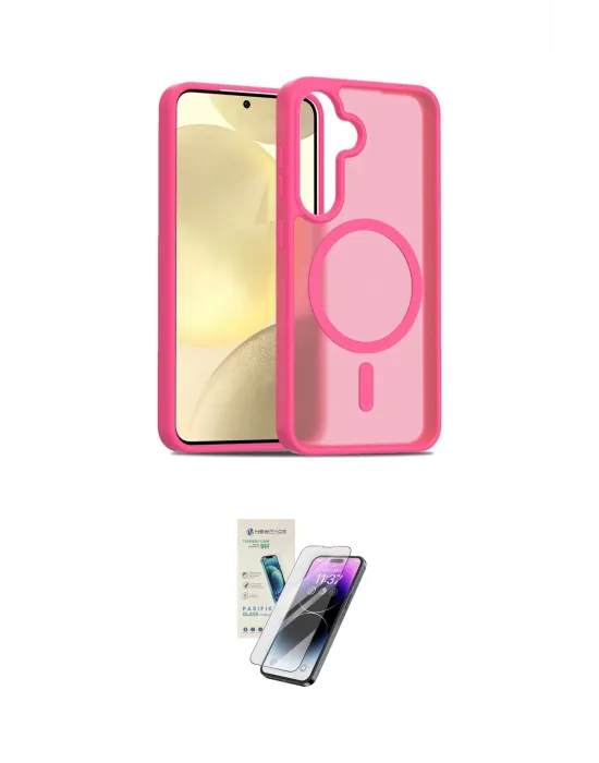 ieg™ Galaxy S25 Plus Kılıf Siluet Minimal Prime - Şeffaf Pasifik Cam Ekran Koruyucu