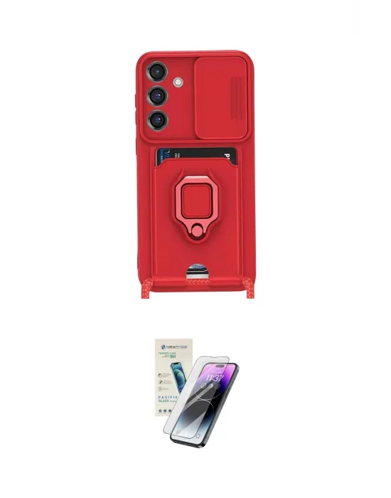 ieg™ Galaxy S25 Plus Kılıf Vadi Form Prime - Şeffaf Pasifik Cam Ekran Koruyucu