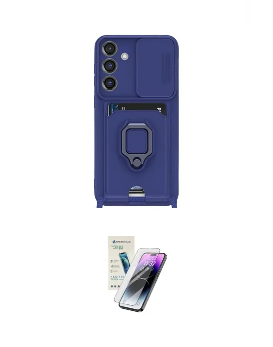 ieg™ Galaxy S25 Plus Kılıf Vadi Form Prime - Şeffaf Pasifik Cam Ekran Koruyucu