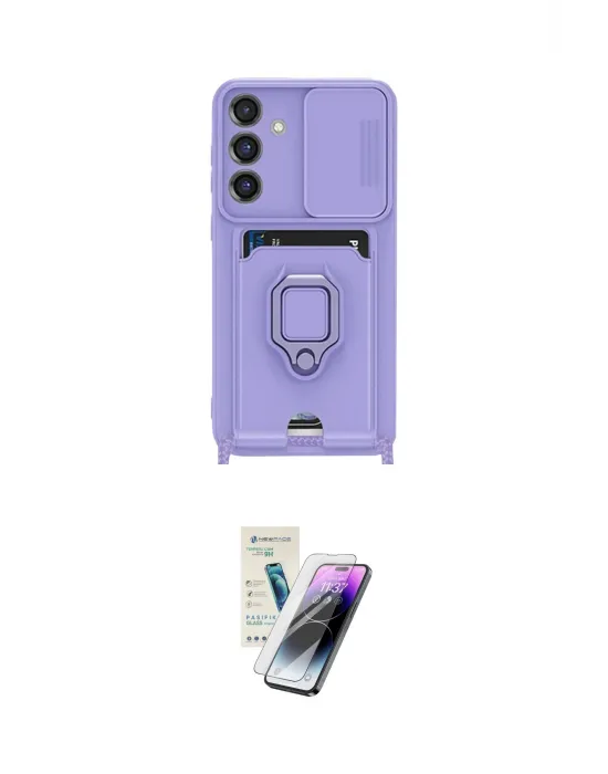 ieg™ Galaxy S25 Plus Kılıf Vadi Form Prime - Şeffaf Pasifik Cam Ekran Koruyucu