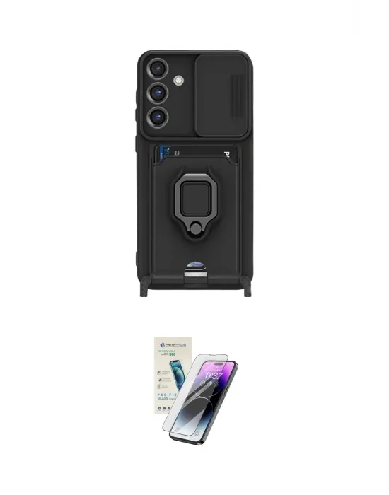 ieg™ Galaxy S25 Plus Kılıf Vadi Form Prime - Şeffaf Pasifik Cam Ekran Koruyucu
