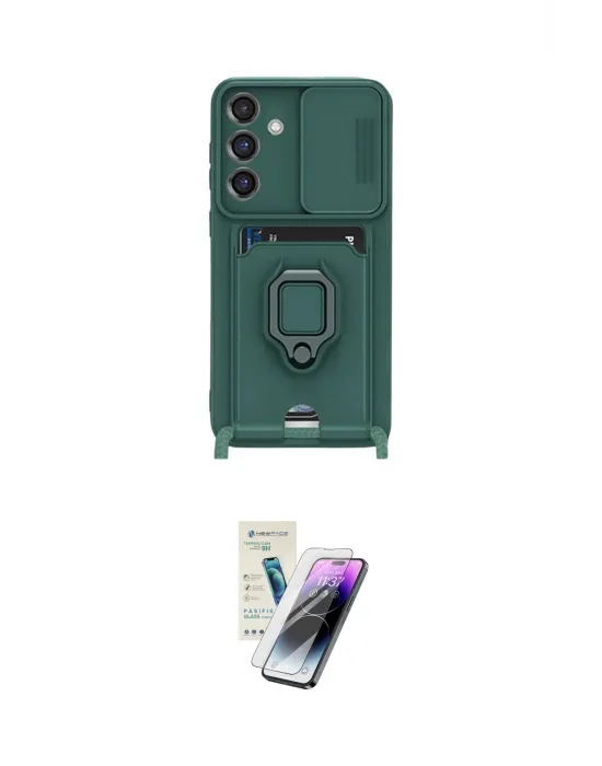 ieg™ Galaxy S25 Plus Kılıf Vadi Form Prime - Şeffaf Pasifik Cam Ekran Koruyucu