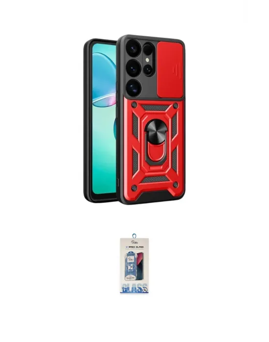 ieg™ Galaxy S25 Ultra Kılıf Ahenk Klasik - Siyah Joko Magic 5D Cam