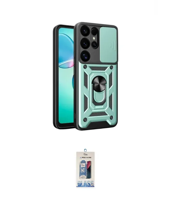 ieg™ Galaxy S25 Ultra Kılıf Ahenk Klasik - Siyah Joko Magic 5D Cam