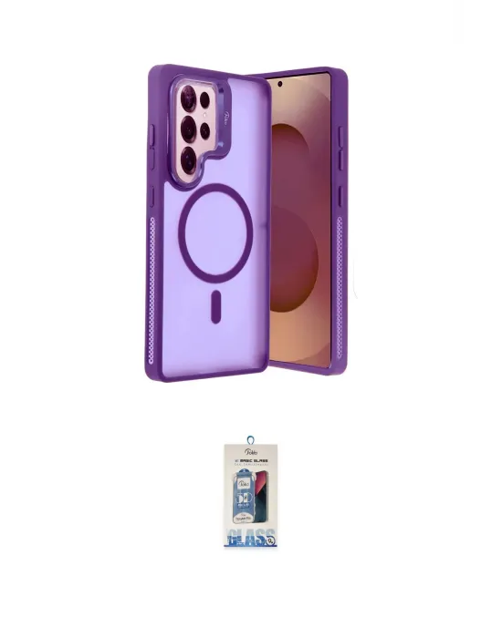 ieg™ Galaxy S25 Ultra Kılıf Akış Form - Siyah Joko Magic 5D Cam